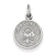 14k White Gold Polished Graduation Disc Charm hide-image