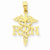 14k Gold Polished R.N. Pendant, Pendants for Necklace