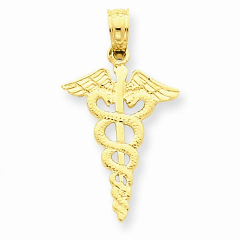 14k Gold Caduceus pendant, Pendants for Necklace