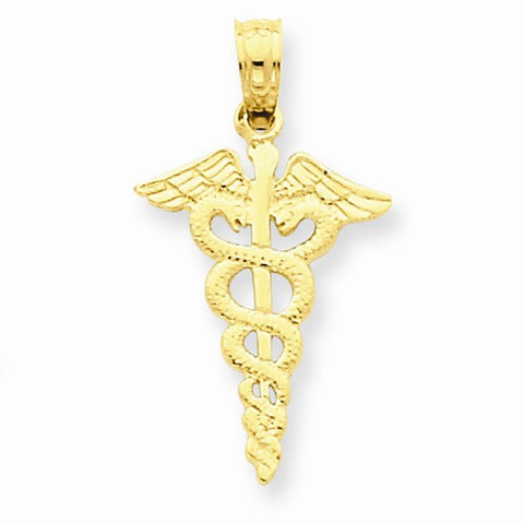 14k Gold Caduceus pendant, Pendants for Necklace