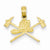 14k Gold Fire Department Insignia Pendant, Pendants for Necklace
