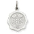 14k White Gold Registered Nurse Disc Charm hide-image