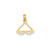 Solid Polished 3-Dimensional Sunglasses Charm in 14k Gold