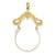 14k Gold Polished Ribbon Decorated Charm hide-image