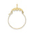 Polished Floral Charm in 14k Gold