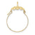 14k Gold Polished Floral Charm hide-image