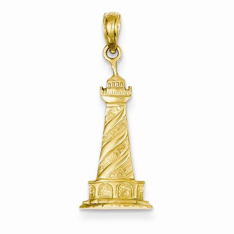 14k Gold Lighthouse pendant, Alluring Pendants for Necklace