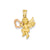 Satin Angel Charm in 14k Gold Two-tone