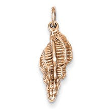 14k Rose Gold Polished 3-Dimensional Conch Shell Charm hide-image