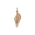 Polished 3-Dimensional Conch Shell Charm in 14k Rose Gold
