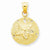 14k Gold Solid Polished Laser-Cut Sand Dollar pendant, Adorable Pendants for Necklace