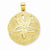 14k Gold Solid Polished Laser-Cut Sand Dollar pendant, Delightful Pendants for Necklace
