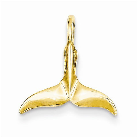 14k Gold Whale Tail pendant, Alluring Pendants for Necklace