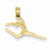 14k Gold Solid Polished Gymnast pendant, Beautiful Pendants for Necklace