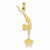 14k Gold Solid Polished Gymnast pendant, Exquisite Pendants for Necklace