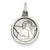 14k White Gold Polished Angel Charm hide-image