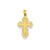 Polished Filigree Cross Charm in 14k Gold