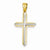 14k Gold Two-tone Fancy Cross pendant, Delightful Pendants for Necklace