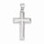 14k White Gold Polished Cross Pendant, Alluring Pendants for Necklace