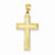 14k Gold Polished Cross Pendant, Appealing Pendants for Necklace