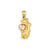 Cat Charm in 14k Gold Two-tone