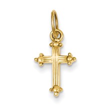 14k Gold Small Cross Charm hide-image