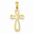 14k Gold Polished Cross Pendant, Beautiful Pendants for Necklace