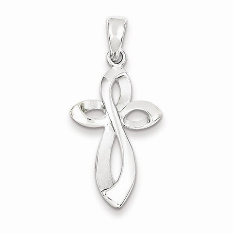 14k White Gold Passion Cross pendant, Exquisite Pendants for Necklace