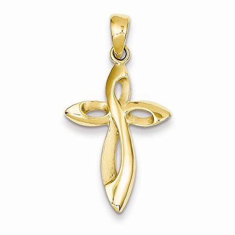 14k Gold Passion Cross Pendant, Fine Pendants for Necklace