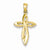 14k Gold Passion Cross Pendant, Fine Pendants for Necklace
