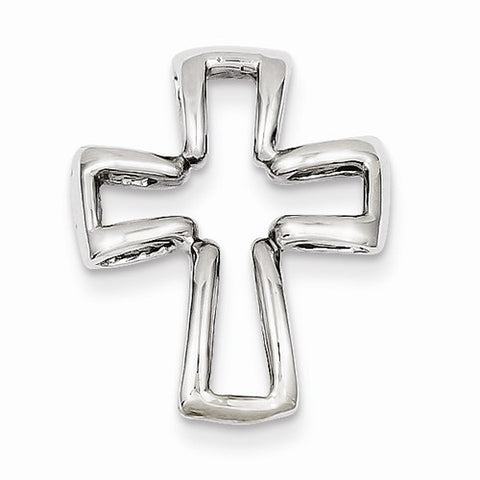 14k White Gold Cross Pendant, Pendants for Necklace