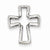 14k White Gold Cross Pendant, Pendants for Necklace