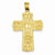 14k Gold Cross w/Serenity Prayer Pendant, Pendants for Necklace