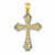 14k Gold w/Rhodium Filigree Cross pendant, Lovely Pendants for Necklace