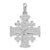14k White Gold Jerusalem Cross pendant