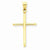 14k Gold Polished Cross Pendant, Alluring Pendants for Necklace