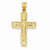 14k Gold Polished Crucifix Pendant, Dazzling Pendants for Necklace