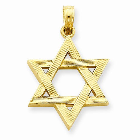 14k Gold Polished Star of David pendant, Gorgeous Pendants for Necklace