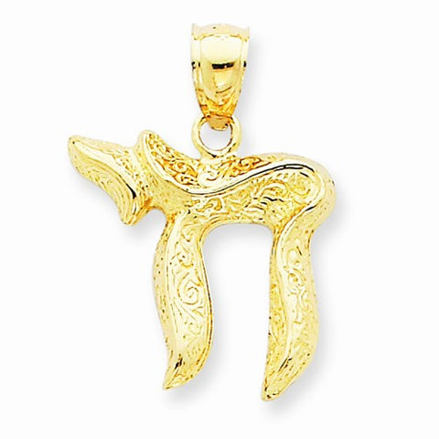 14k Gold Chai Pendant, Lovely Pendants for Necklace