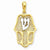 14k Gold w/Rhodium Chamseh Pendant, Pendants for Necklace