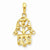 14k Gold Filigree Chamseh pendant, Alluring Pendants for Necklace