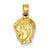 14k Gold Boy Head Charm hide-image