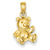 14k Gold Teddy Bear Charm hide-image