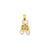 Baby Shoes Charm in 14k Gold