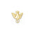 Polished Dove Charm in 14k Gold