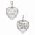 14k White Gold Polished Reversible For My Mom Heart Pendant, Pendants for Necklace