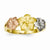 14k Tri-color Plumeria Ring