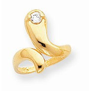 14k Yellow Gold CZ Toe Ring
