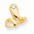 14k Yellow Gold CZ Toe Ring