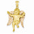 14k Gold Two-tone Angel pendant, Pretty Pendants for Necklace